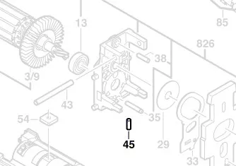 Axe réf. 2 603 105 084 BOSCH